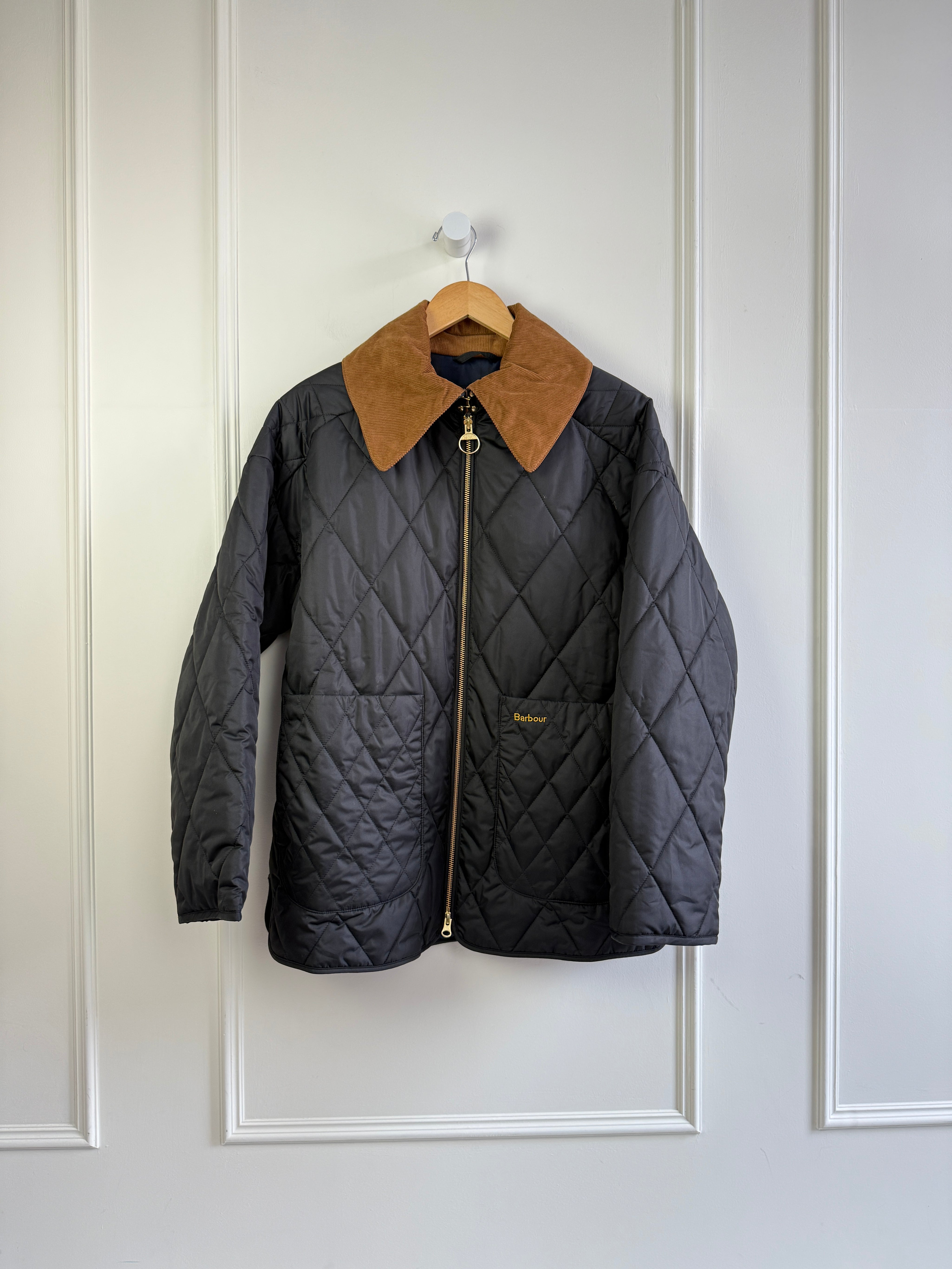 Barbour Cord Quilted Jacket (8/M)