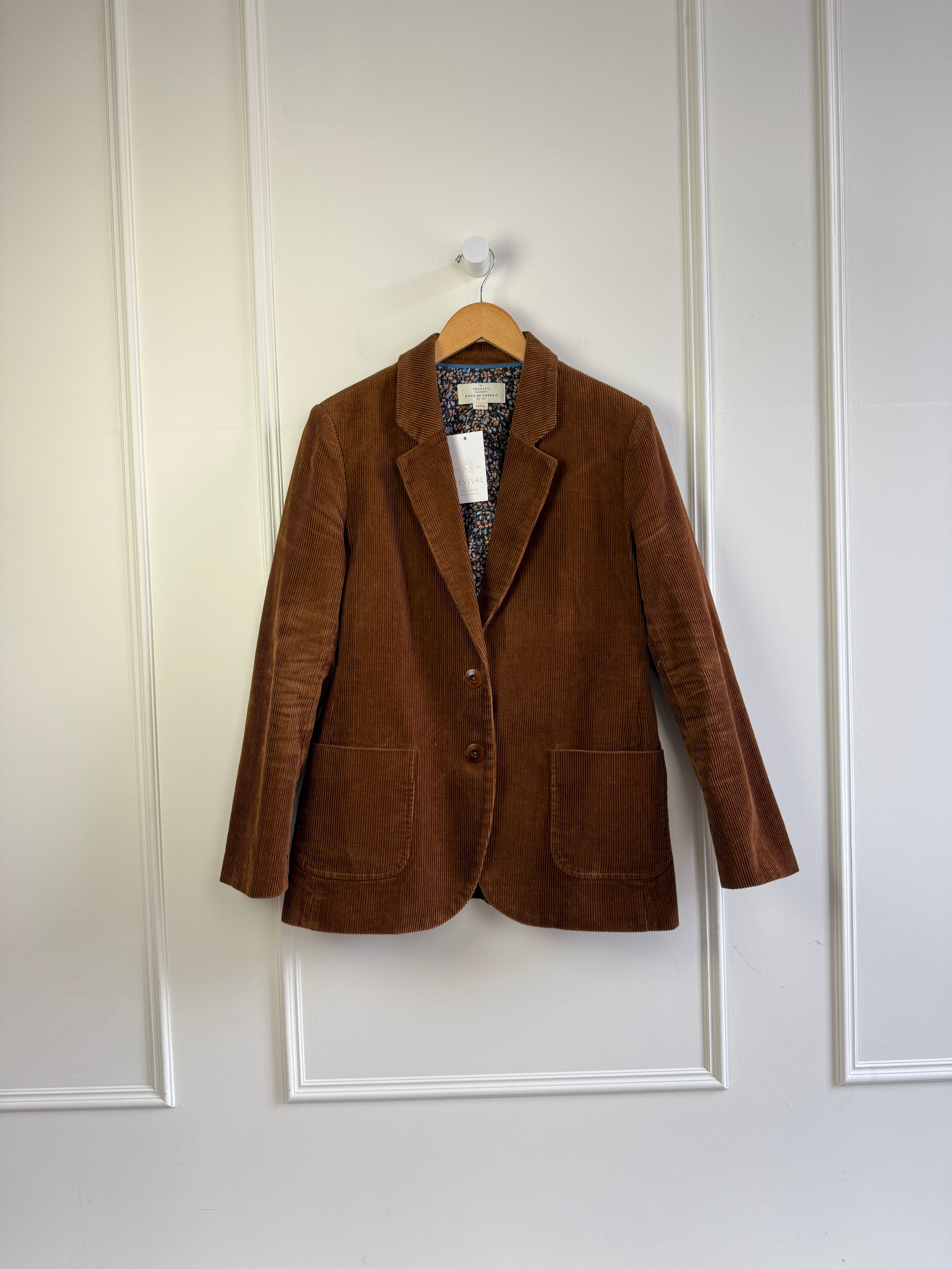 Trovata Brown Corduroy Blazer (L)