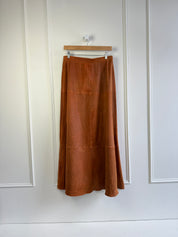SPRWMN Brown Leather Skirt (L)