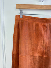 SPRWMN Brown Leather Skirt (L)