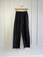 Black Crane Straight Leg Poplin Pants (XS)
