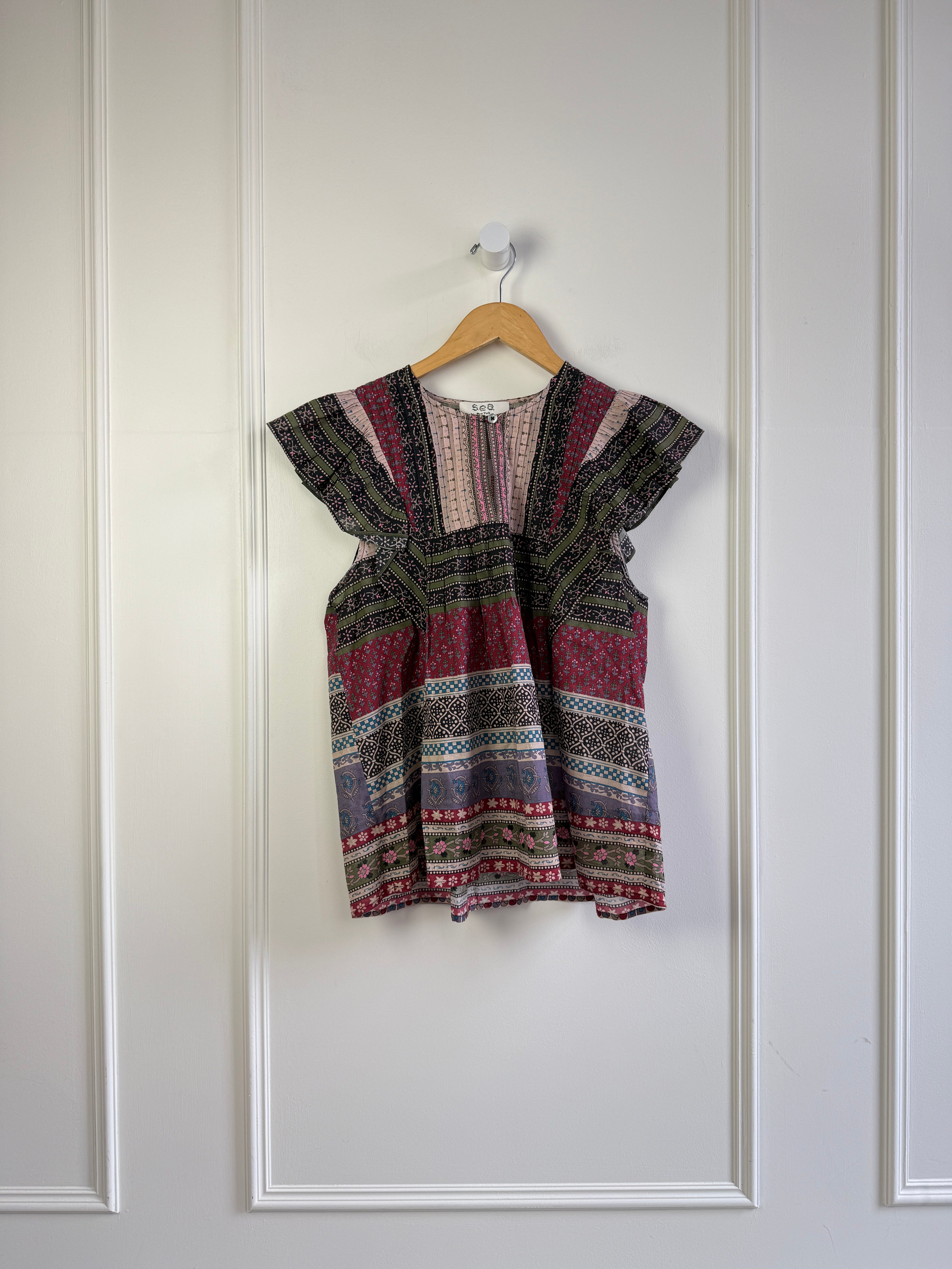Sea NY Patterned Blouse (M)