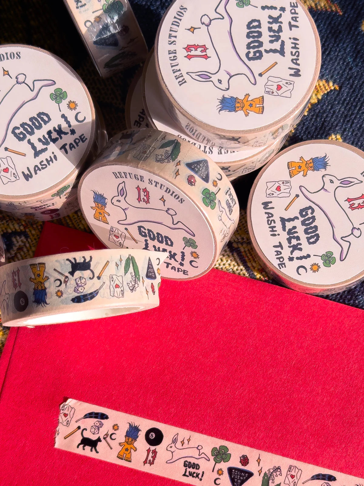 Refuge Studios Iowa City - Good Luck! Washi Tape