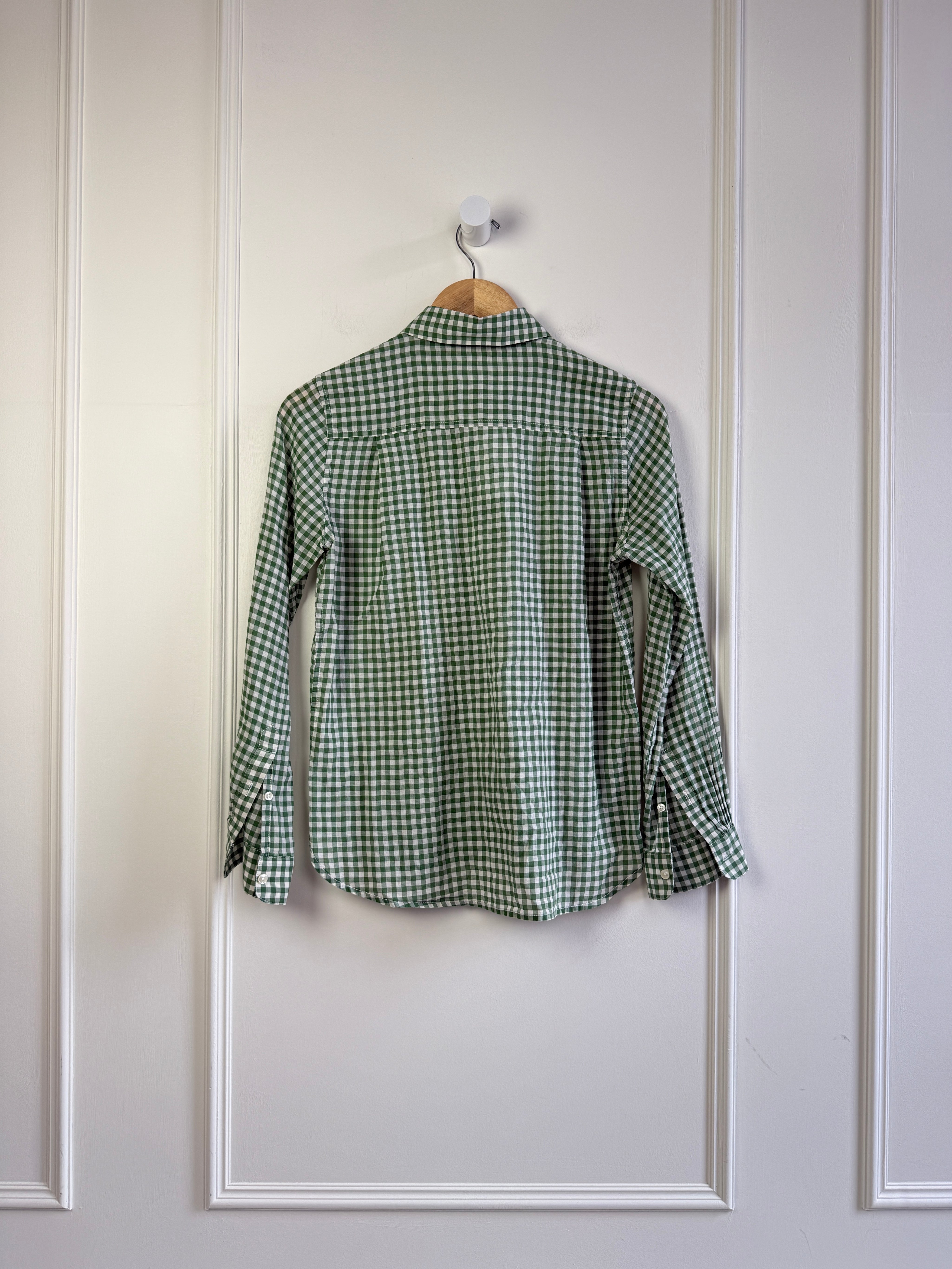 Trovata Green Gingham Button Down (XS)