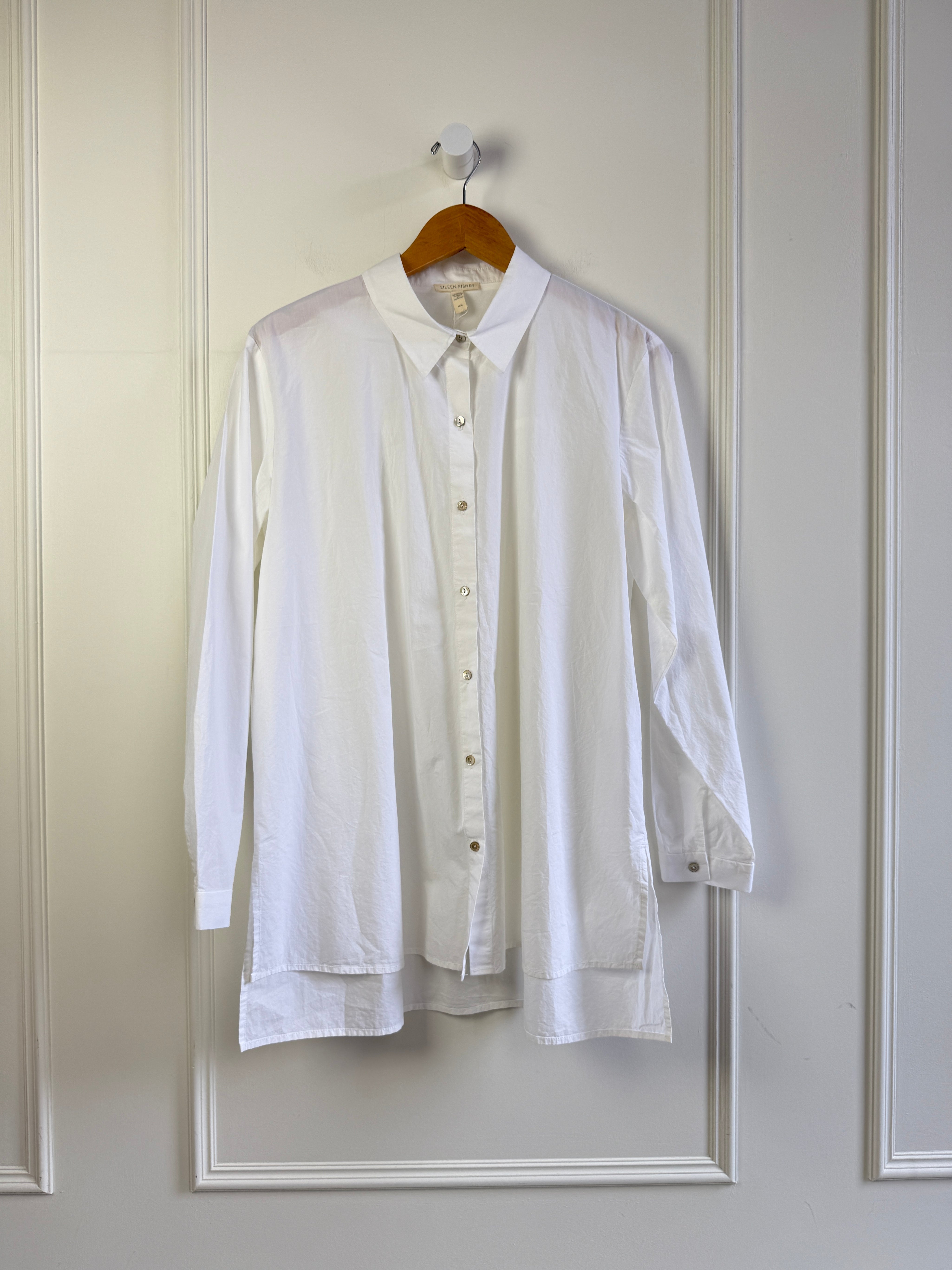 Eileen Fisher White Button Down (M)
