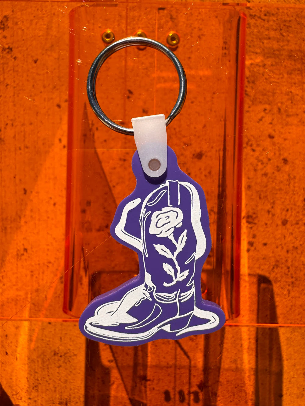 Caroline Clark - Purple Boot Keychain