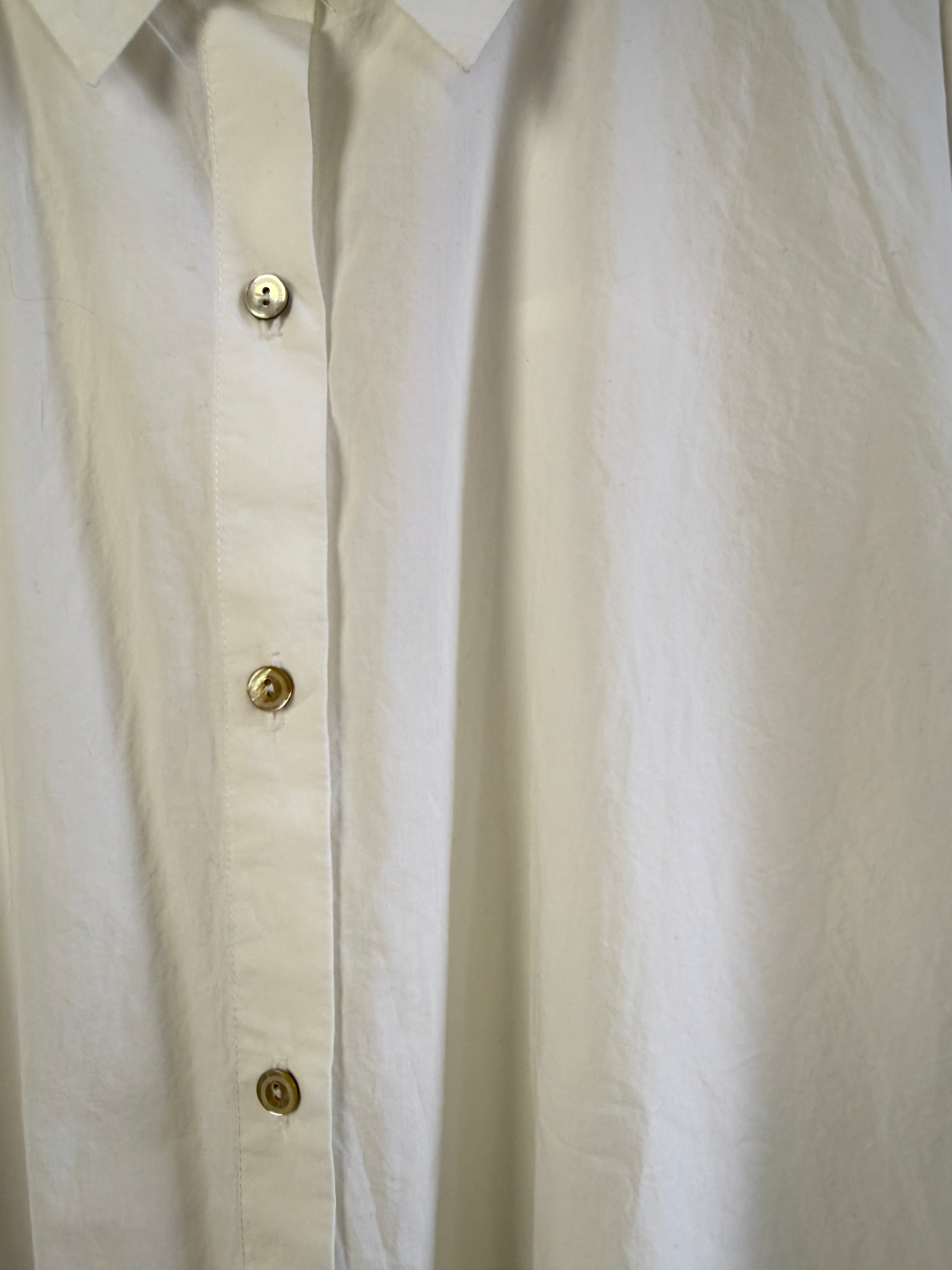 Eileen Fisher White Button Down (M)