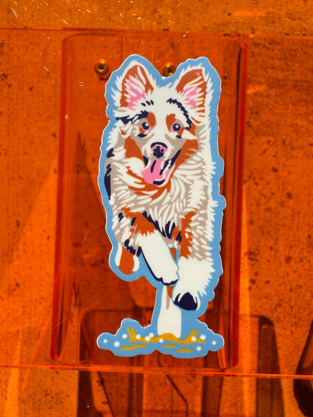 Caroline Clark - Australian Shepherd Dog Sticker