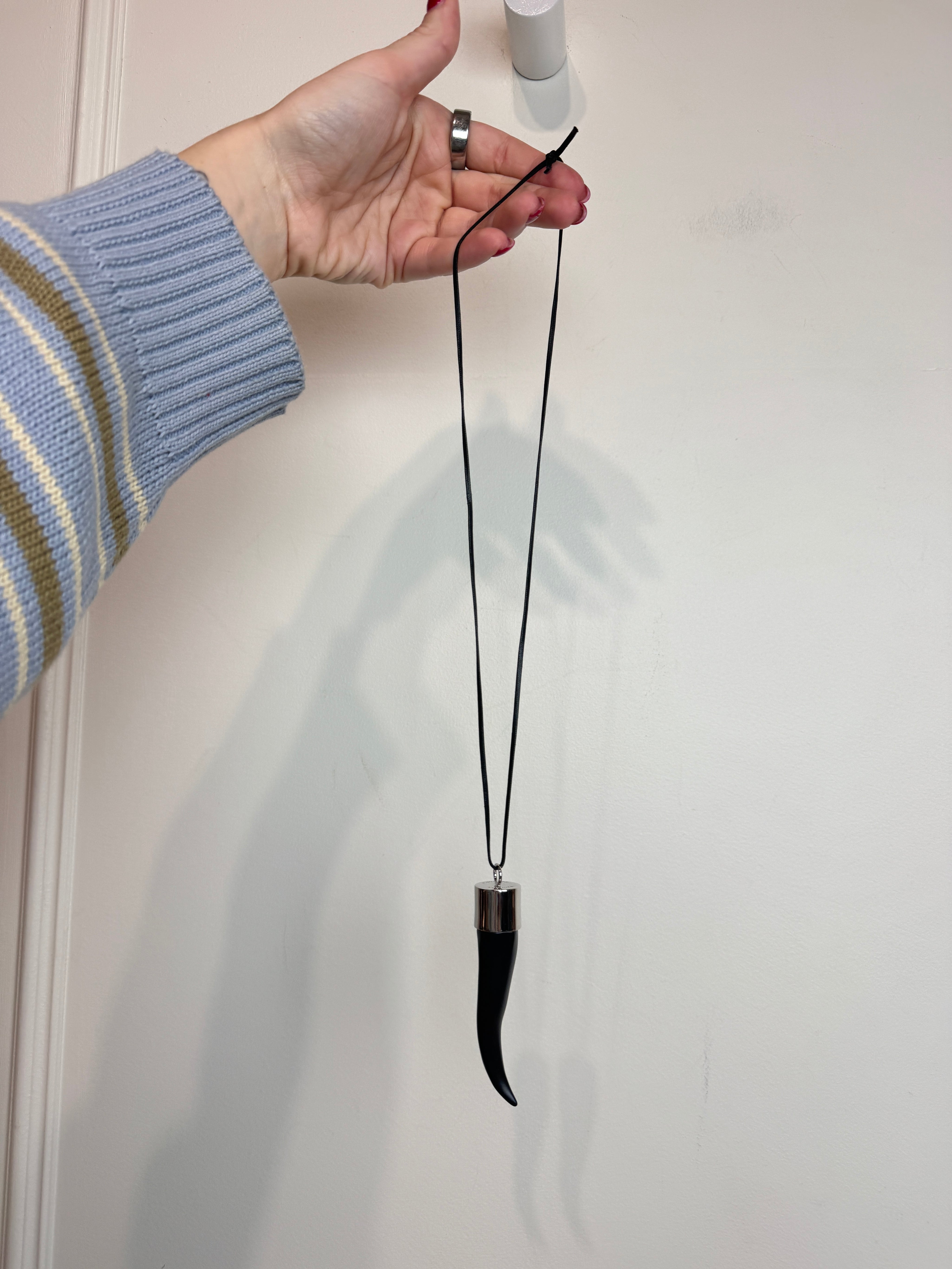 Proenza Schouler Black Horn Necklace