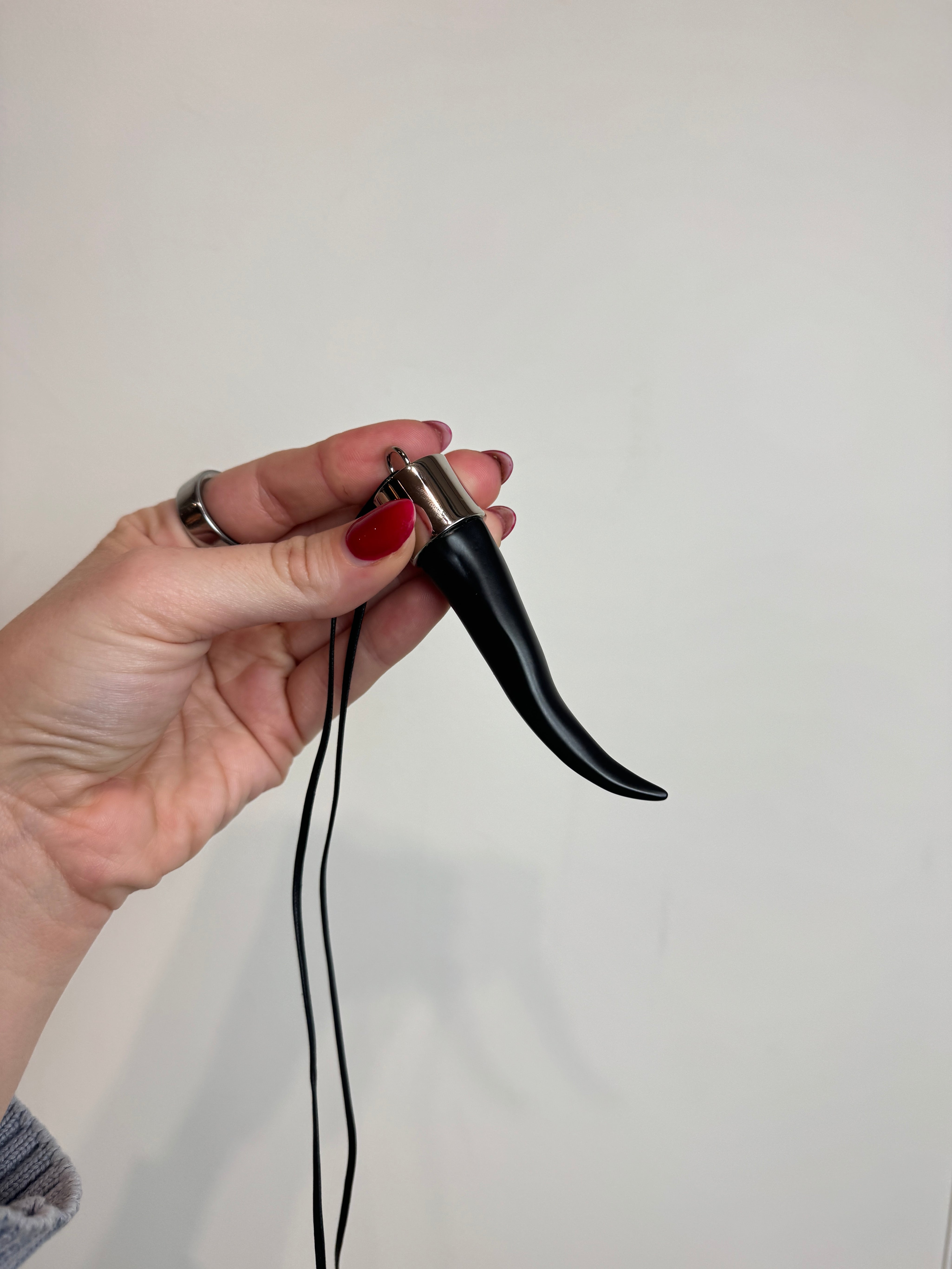 Proenza Schouler Black Horn Necklace
