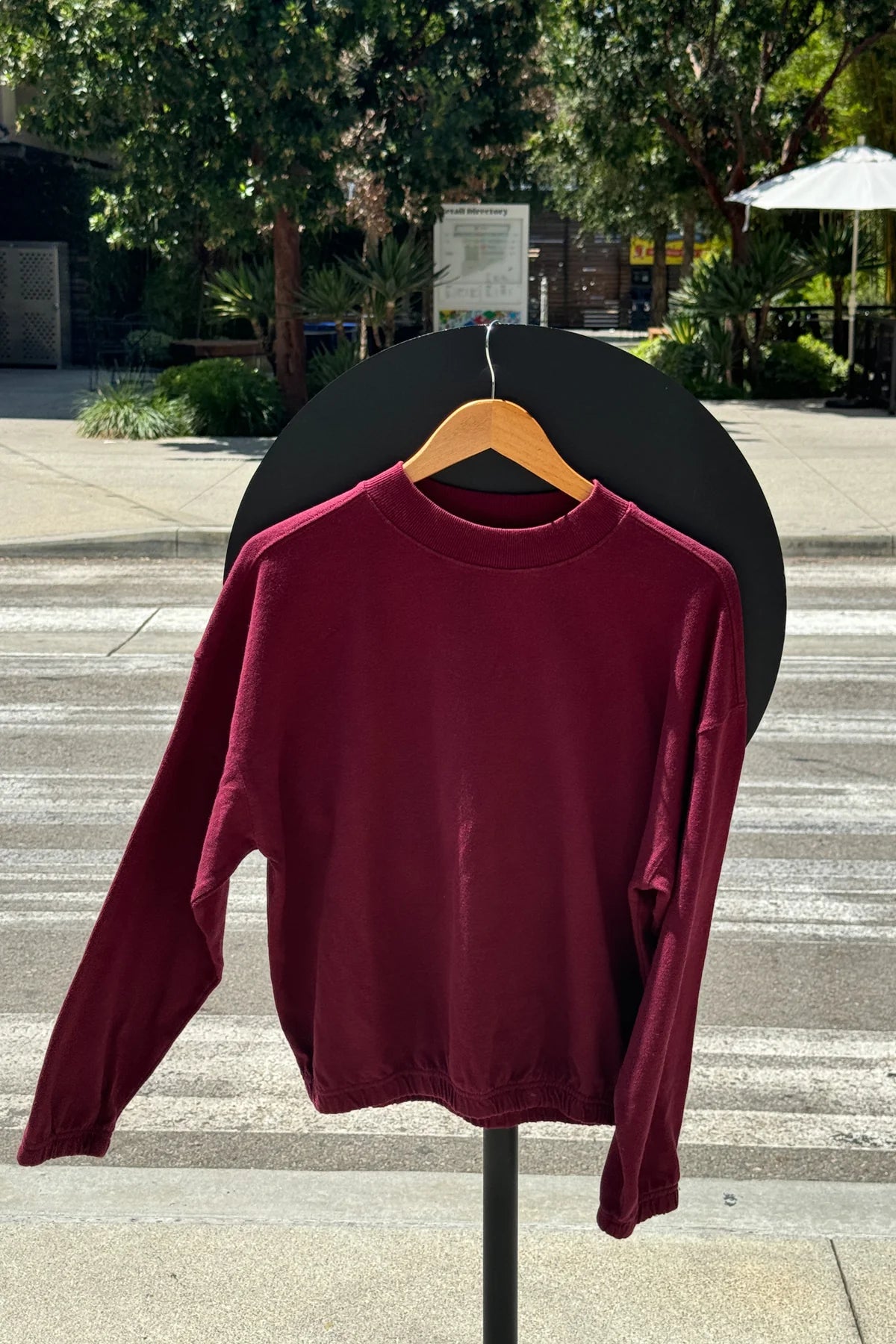 Le Bon Shoppe - Daisy Long Sleeve Top | Cabernet