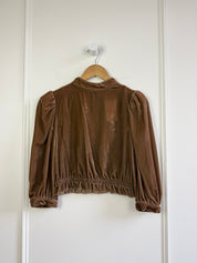 Apiece Apart Tan Velvet Top (2/S)