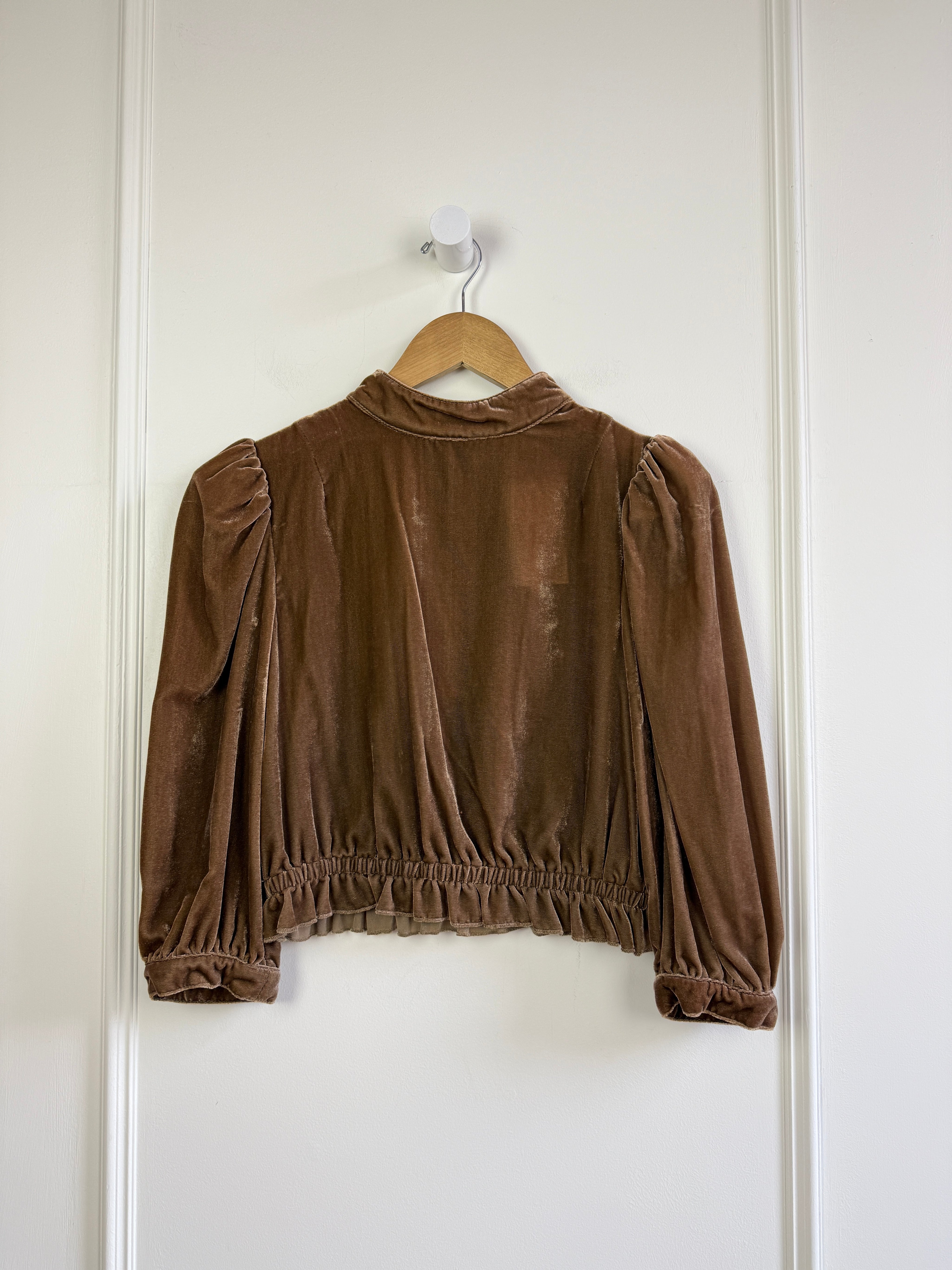 Apiece Apart Tan Velvet Top (2/S)