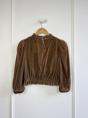 Apiece Apart Tan Velvet Top (2/S)