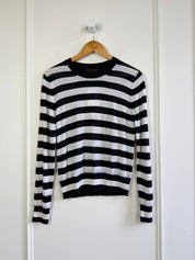Nili Lotan Black & White Stripe Sweater (M)