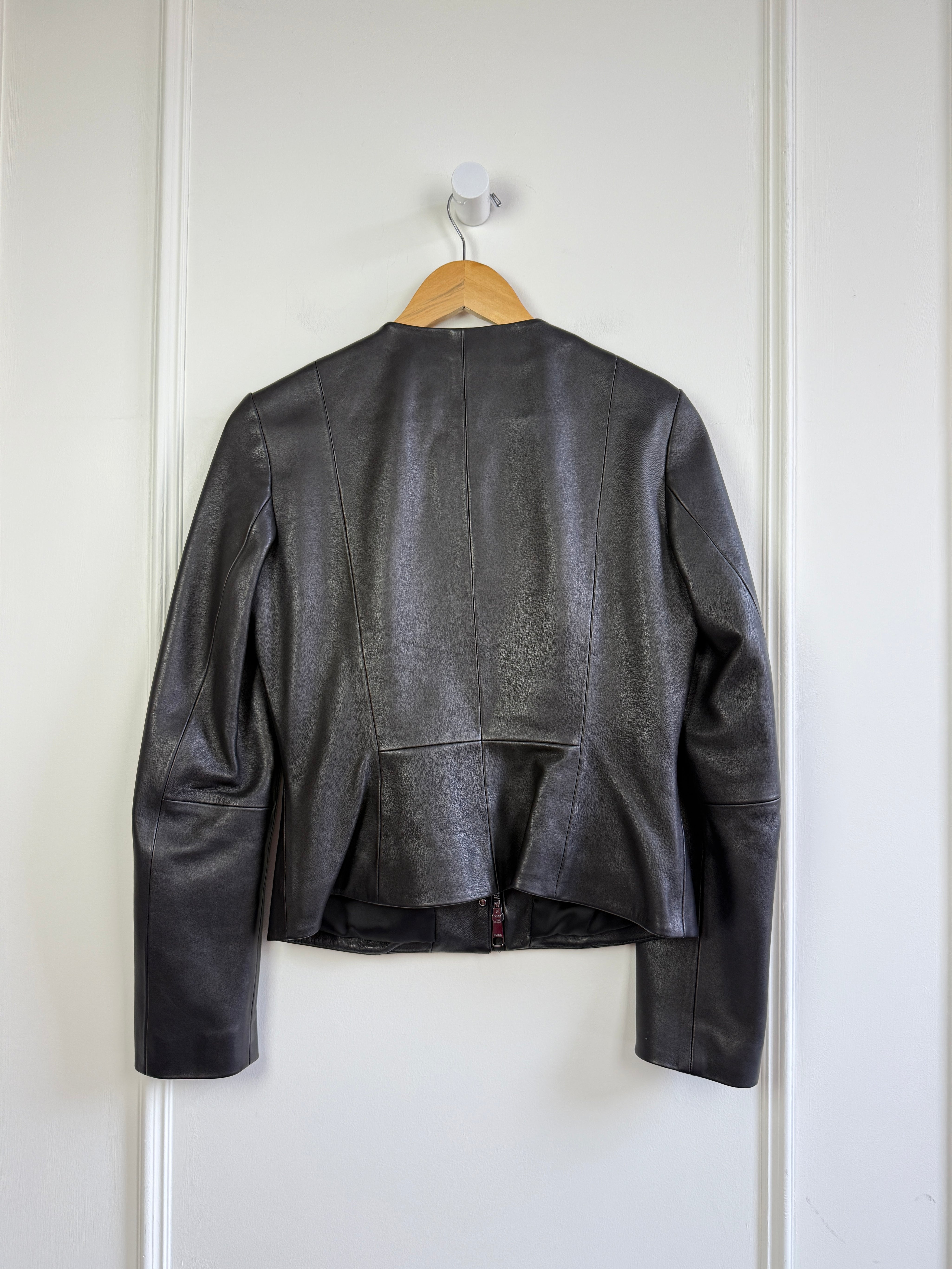 Hugo Boss Leather Jacket (6/M)
