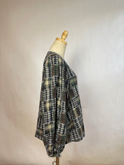 A Bronze Age Plaid Top (L)