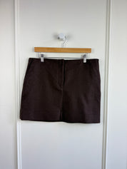 Lou Lou Studios Wool Mini Skirt - Brown (L)