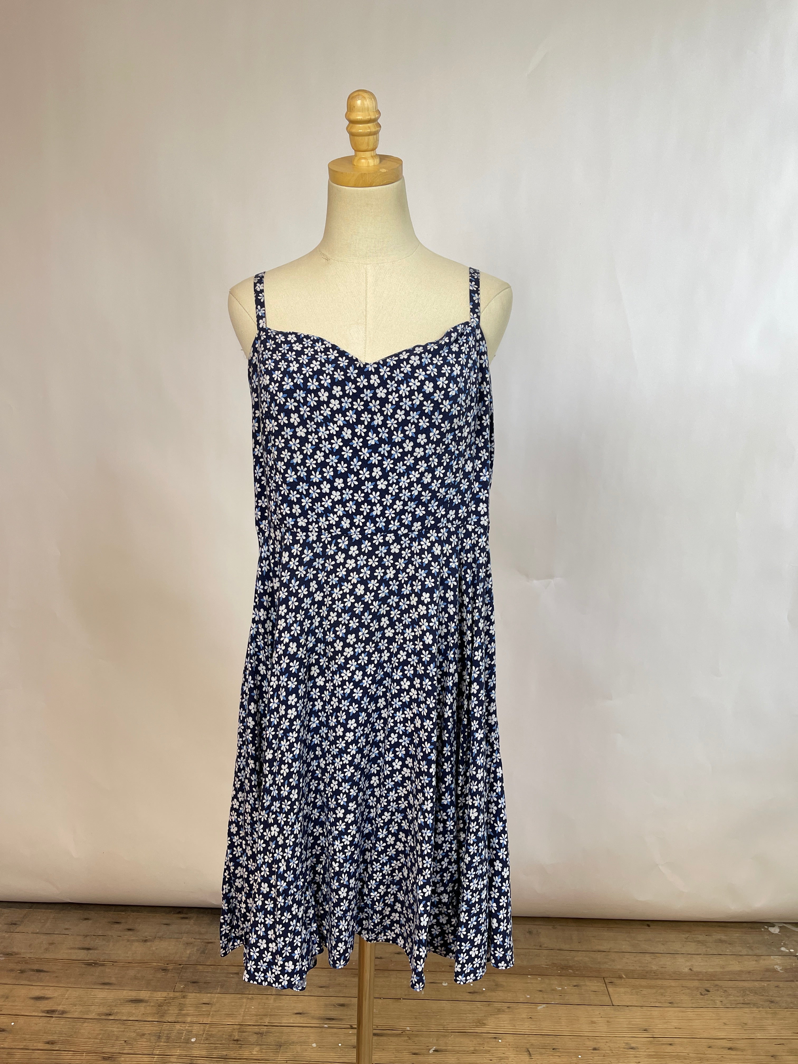 Old Navy Blue Floral Dress (XL)