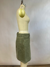 Wood Wood Green Denim Skirt (M)