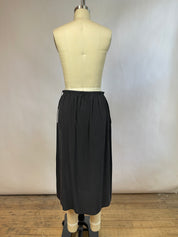 Quira Black Silk Skirt (L)