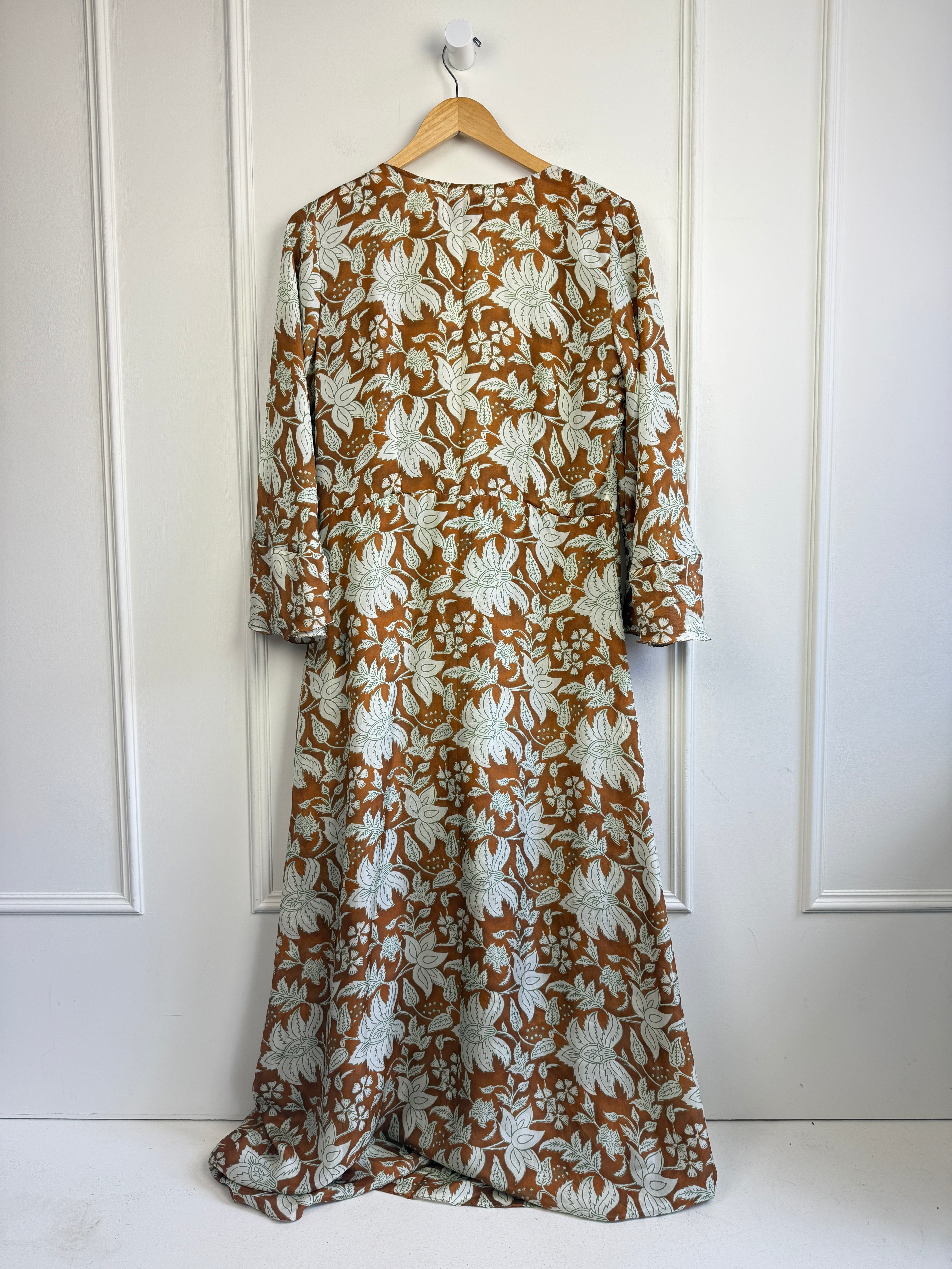 Hannah Silk Wrap Dress (S/M)