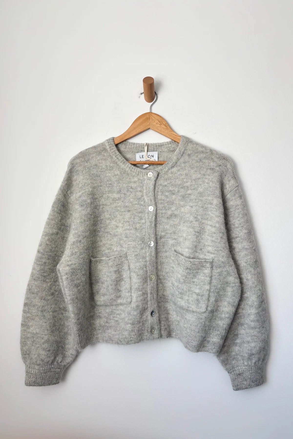 Le Bon Shoppe - Amélie Alpaca Cardigan | Light Grey