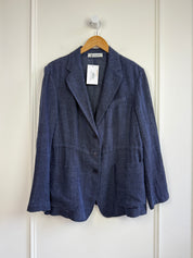 Barena Navy Linen Blazer (M)