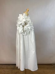 Alexander McQueen White Ruffle Dress (L/IT48)