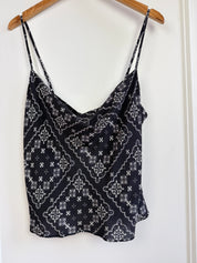 RIXO Black Bandana Tank (L/10)