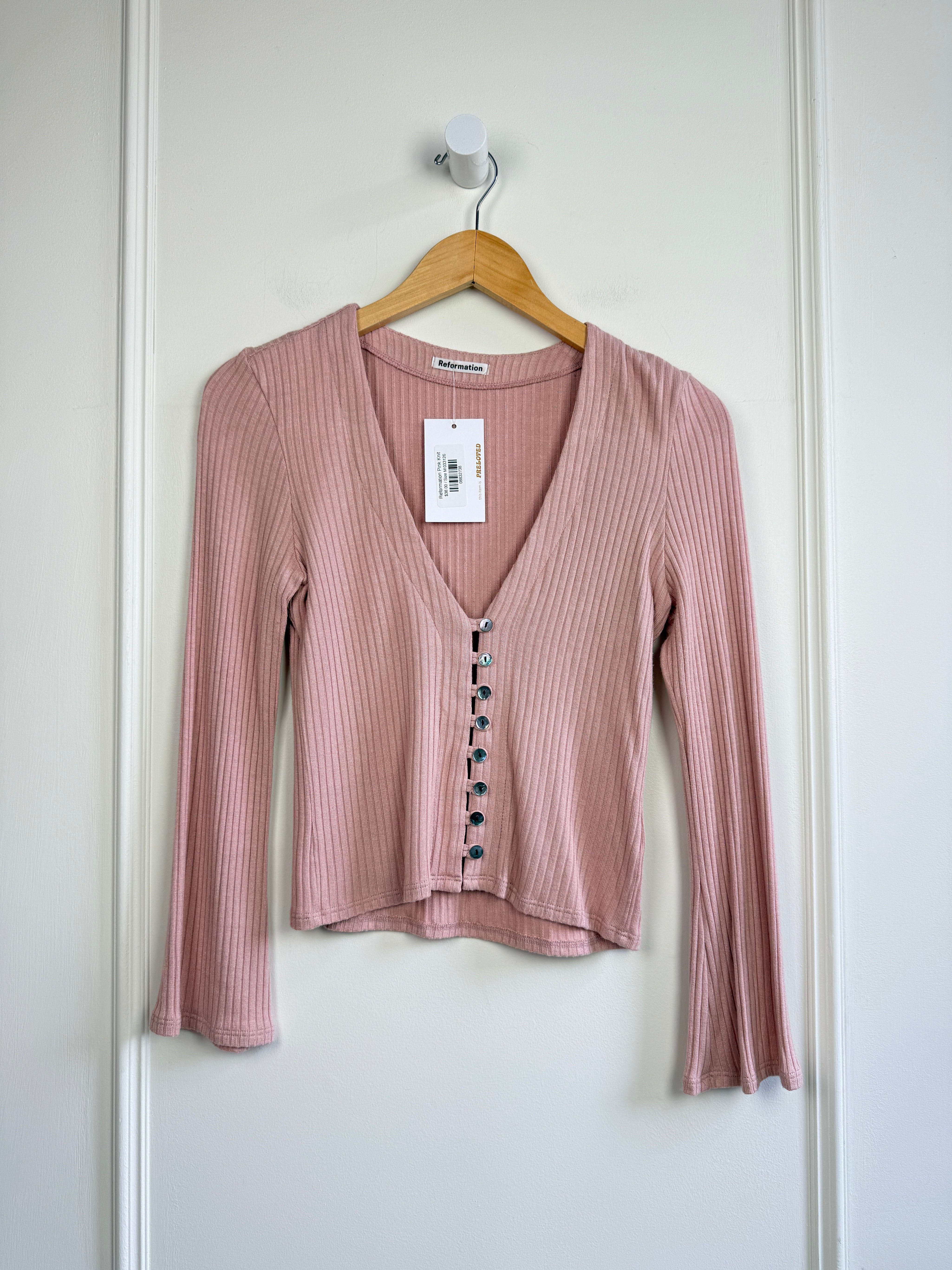 Reformation Pink Knit (M)