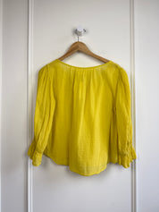 Velvet by Graham & Spencer Gauze Yellow Top (XS)
