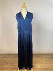 Raquel Allegra Blue Satin Dress (M)