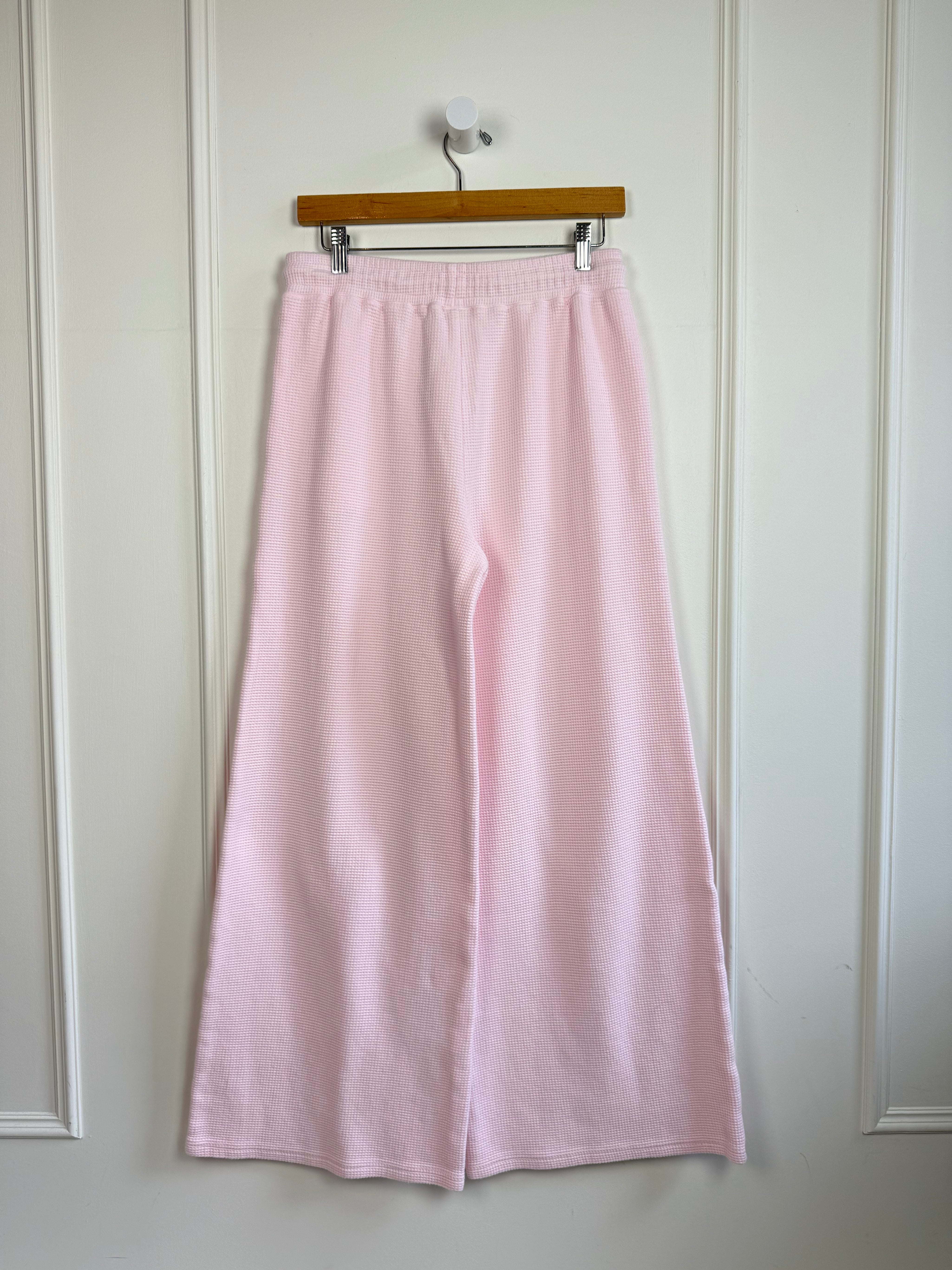 Negative Pink Waffle Wide Leg (M)
