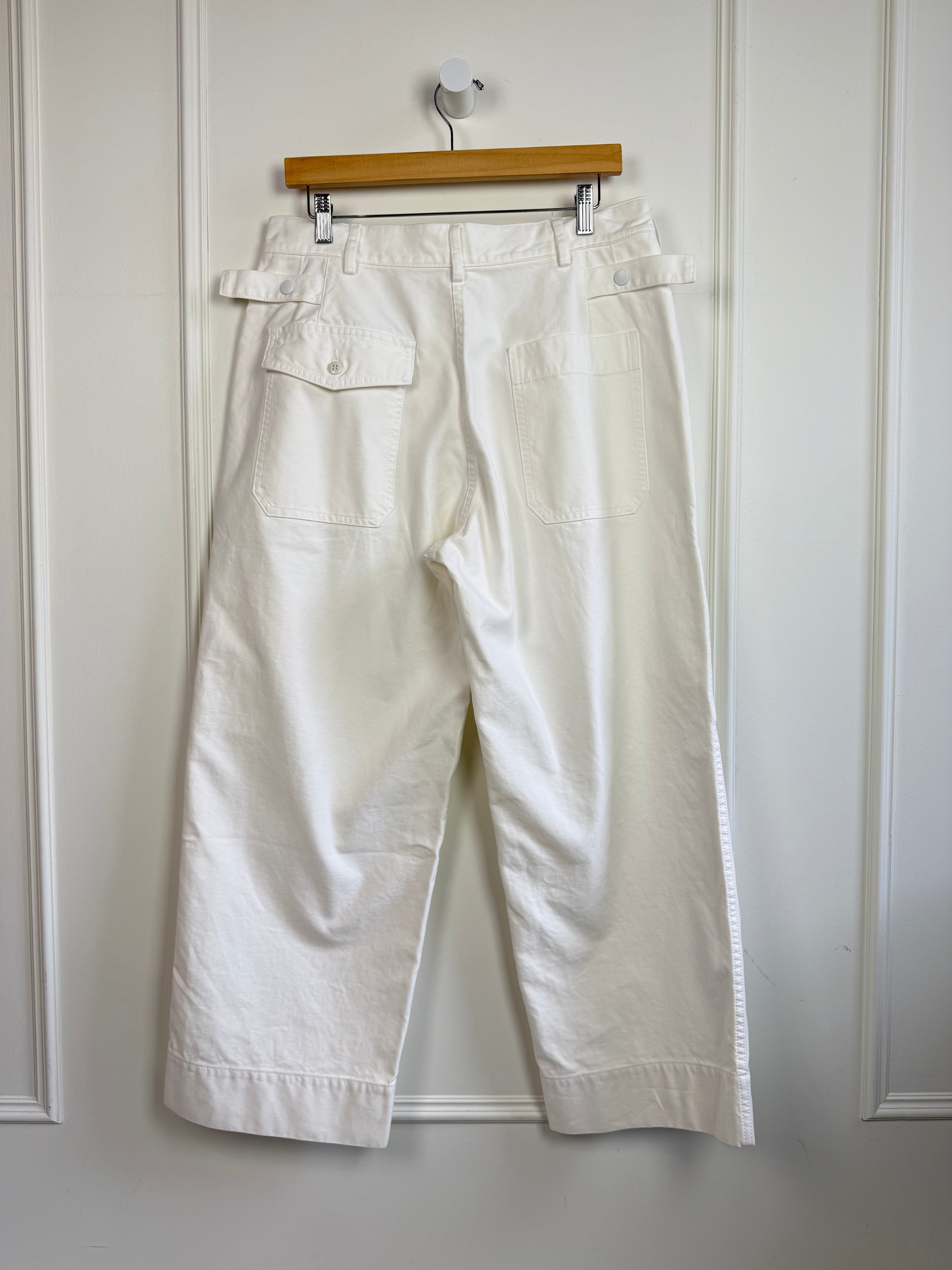 Chimala White Utility Pants (M)