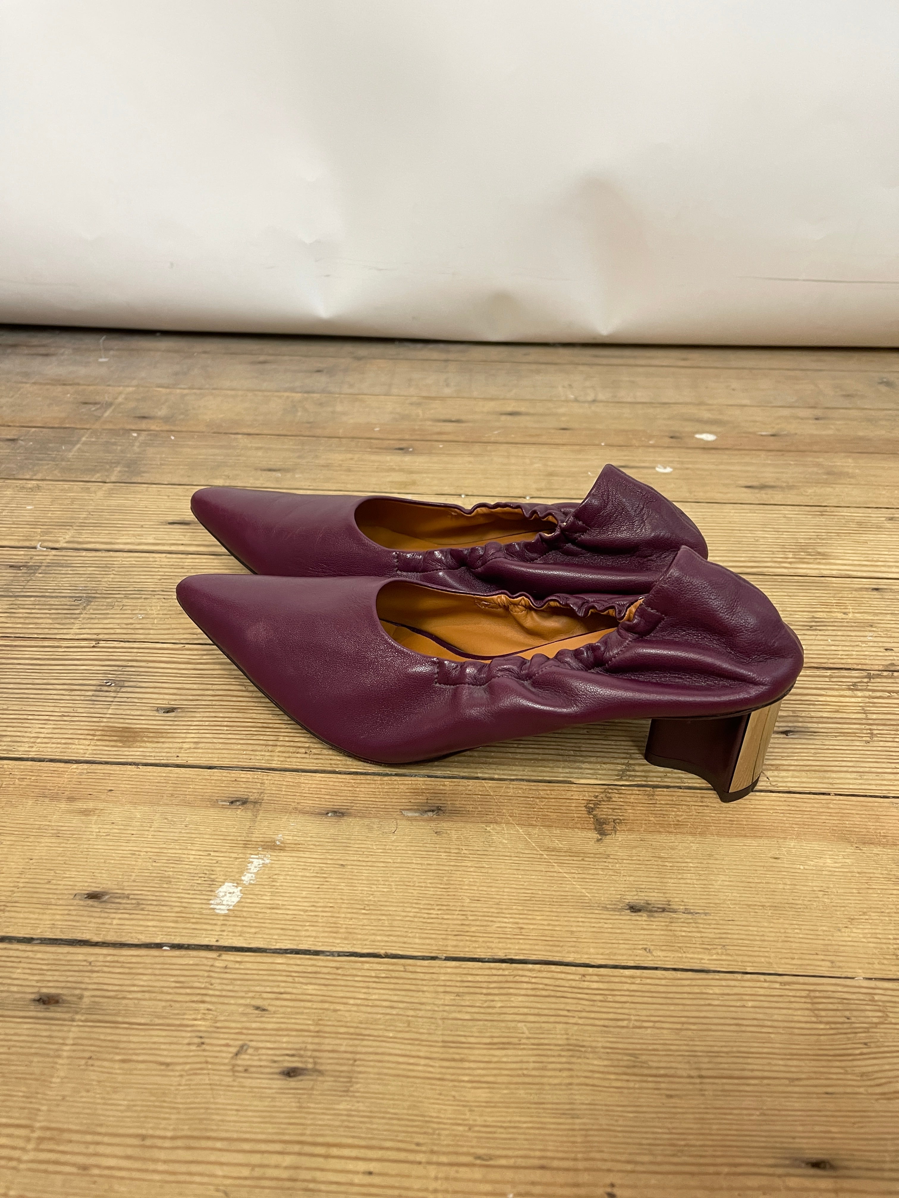 Clergerie Purple Heel (39.5)