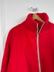Blank Lab - Fuzzy Double Zip Jacket | Red