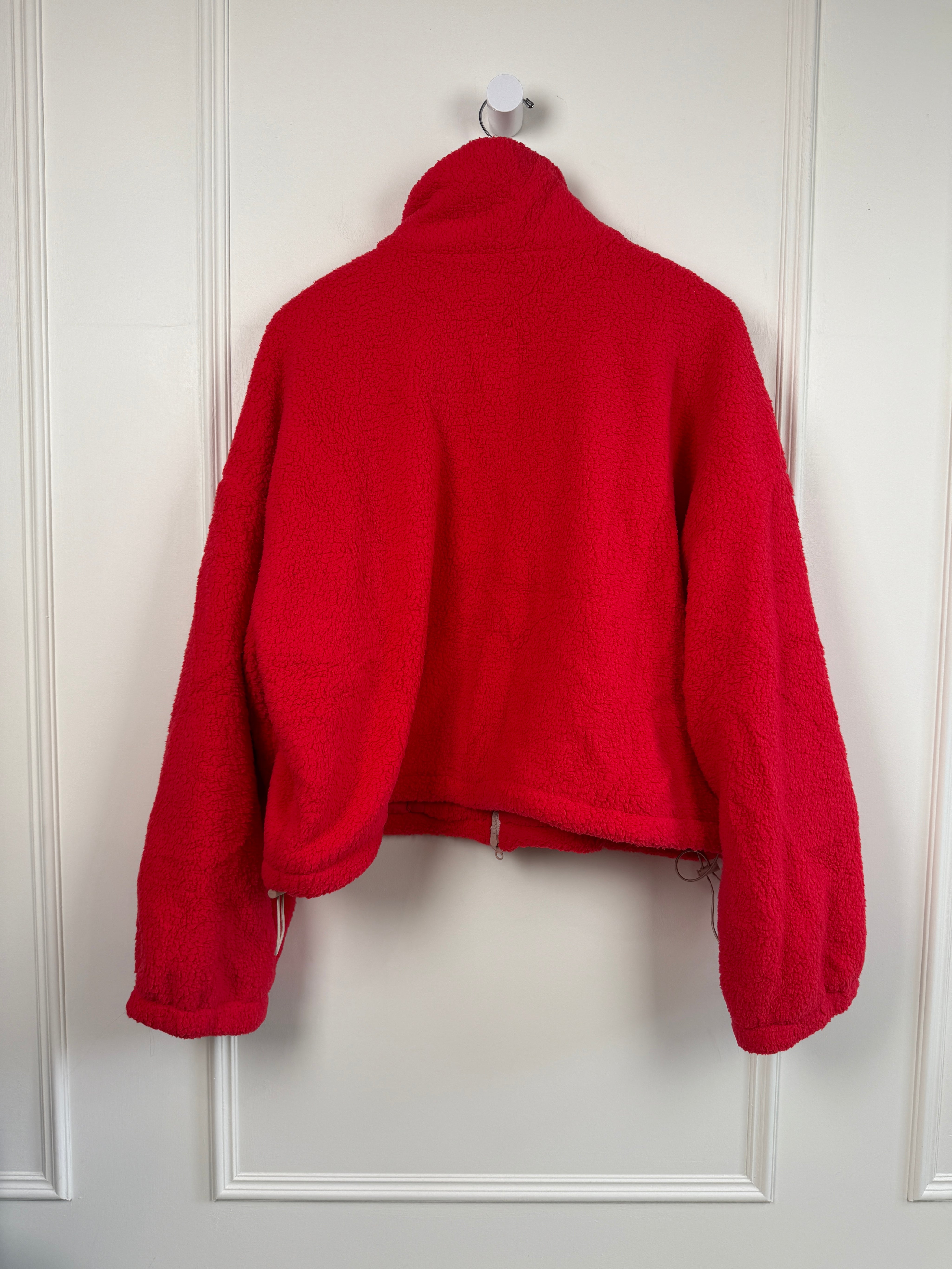Blank Lab - Fuzzy Double Zip Jacket | Red