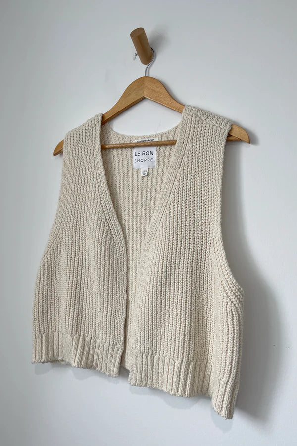 Le Bon Shoppe - Granny Cotton Vest | Oatmeal