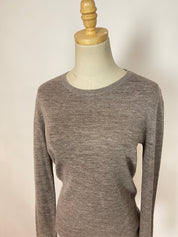 Maryam Nassir Zadeh Brown Tory Crew Neck Sweater (L)