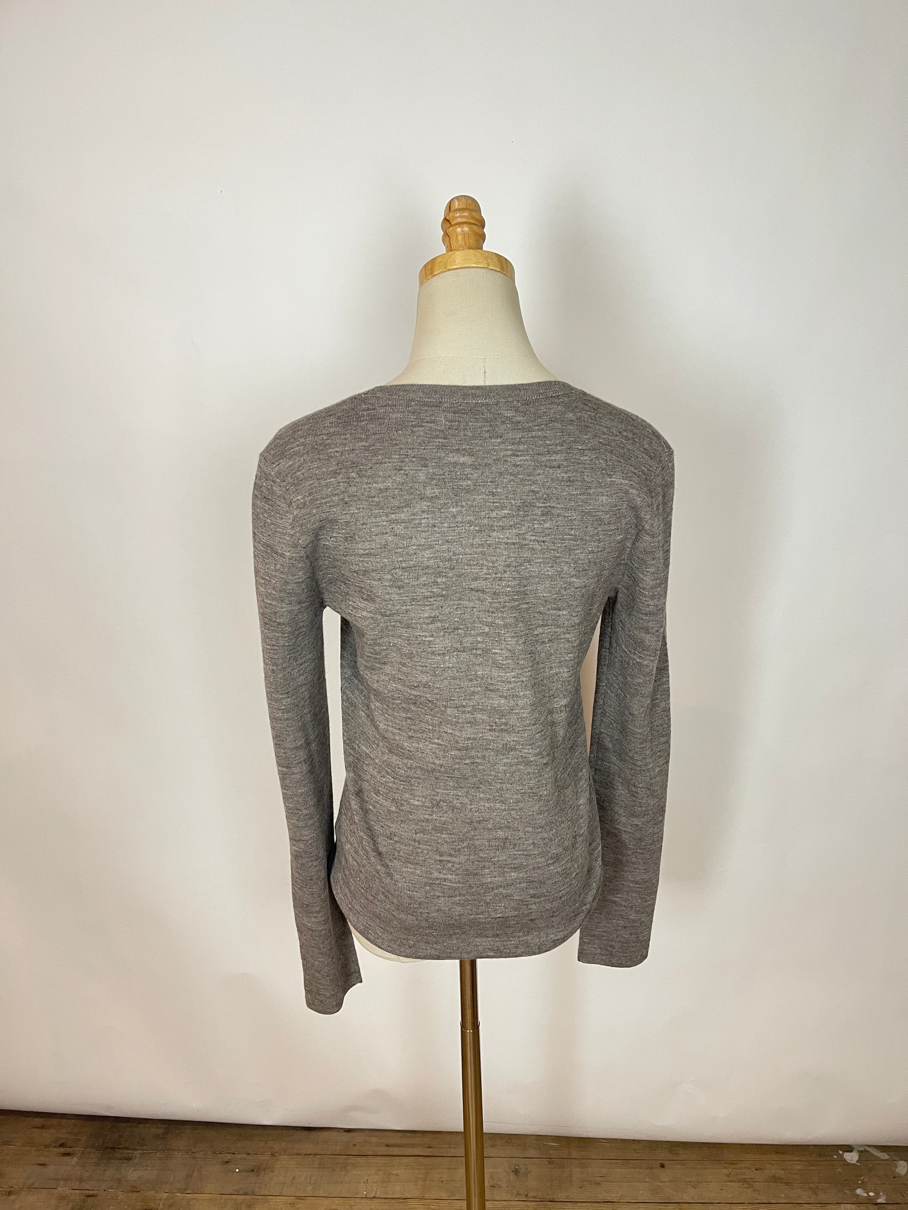 Maryam Nassir Zadeh Brown Tory Crew Neck Sweater (L)