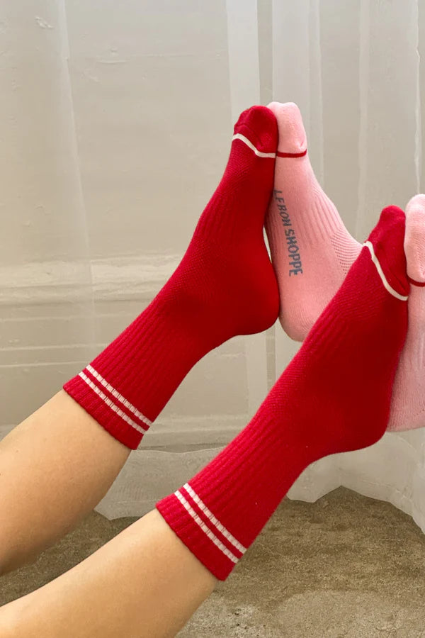 Le Bon Shoppe - Boyfriend Socks | Red