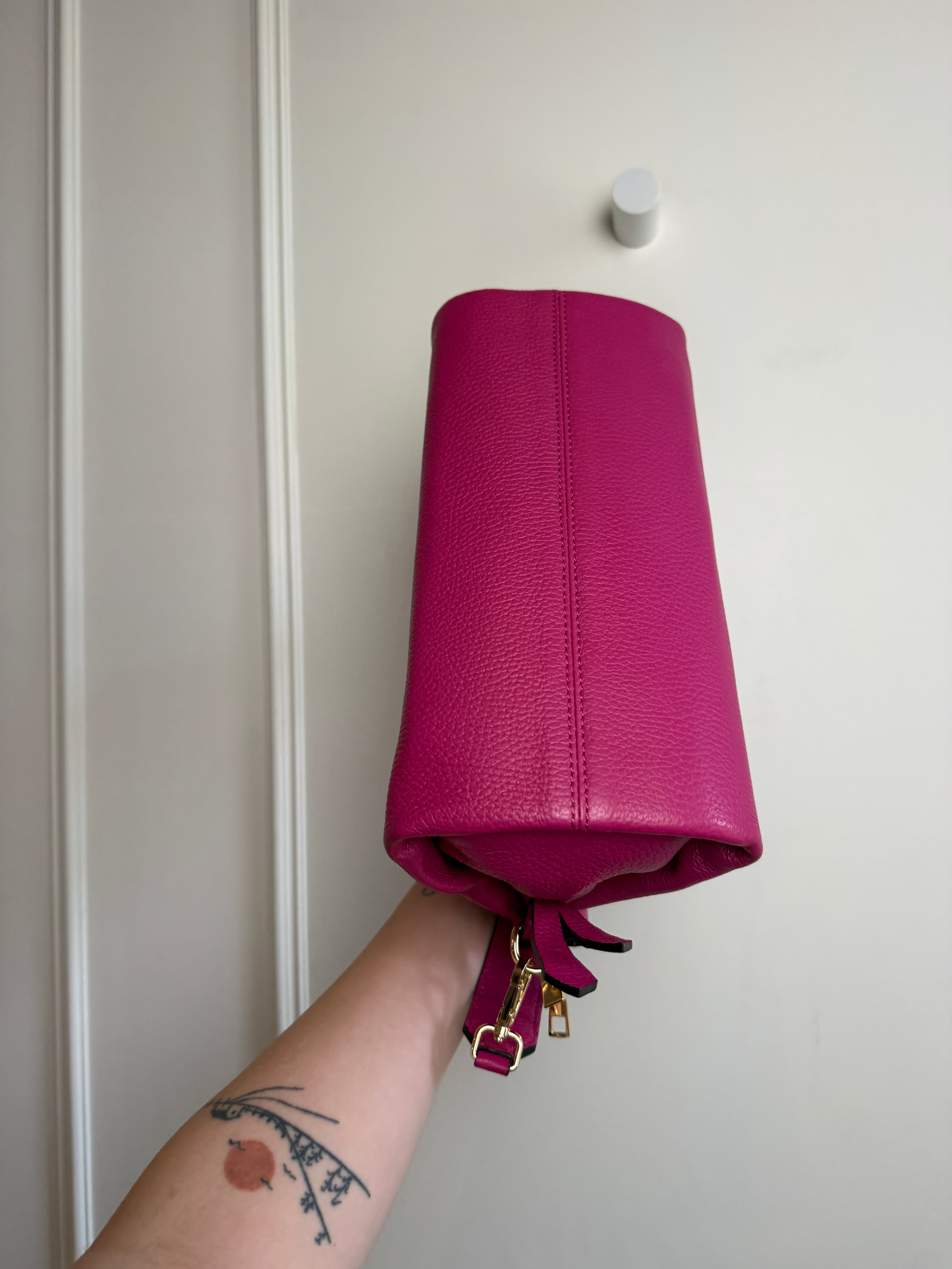 Borse In Pelle Pink Leather Bag