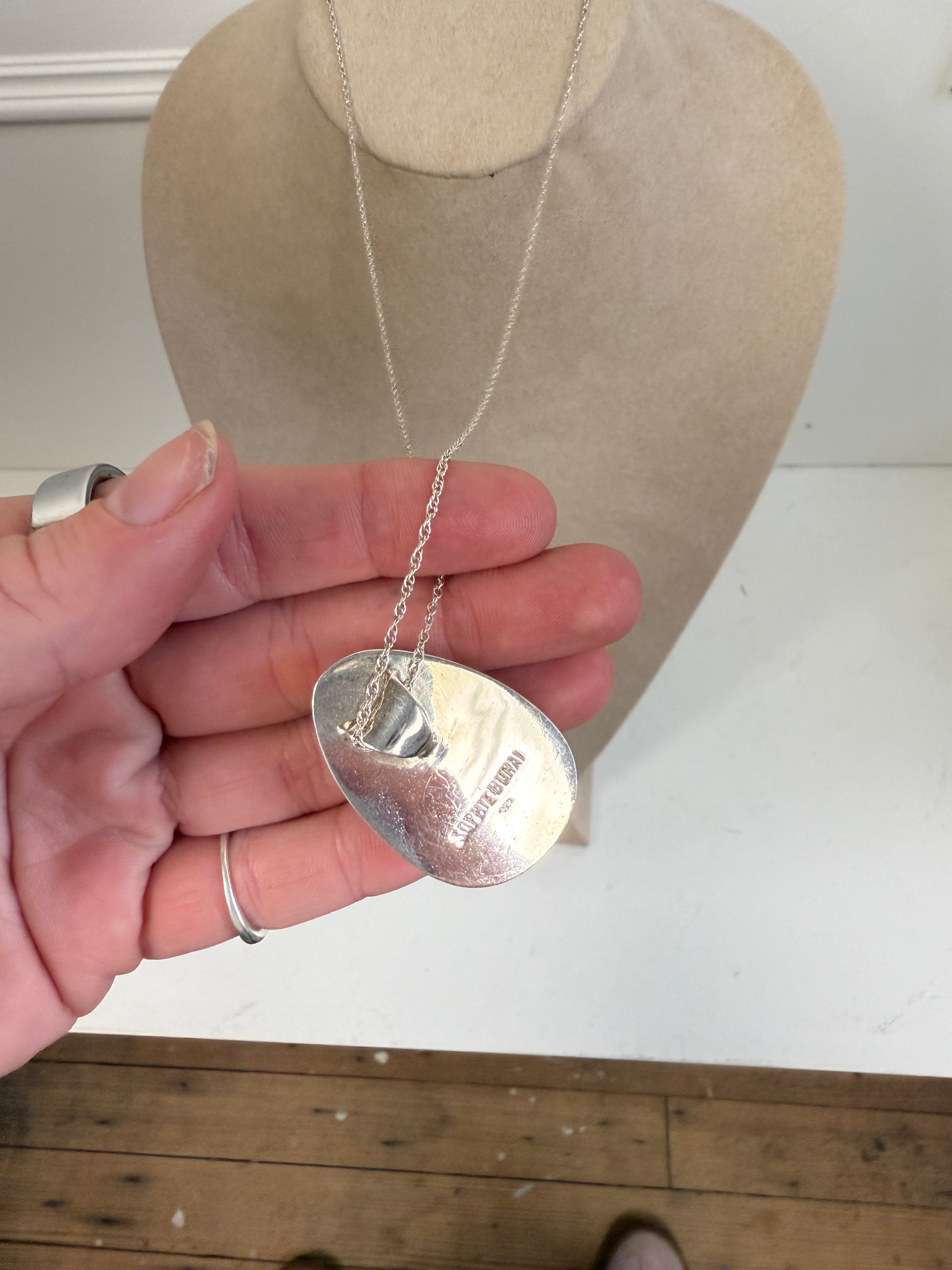 Sophie Buhai Silver Egg Pendant