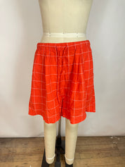 Trovata Red Grid Shorts (L)