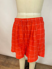 Trovata Red Grid Shorts (L)