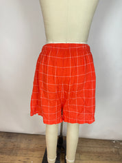 Trovata Red Grid Shorts (L)