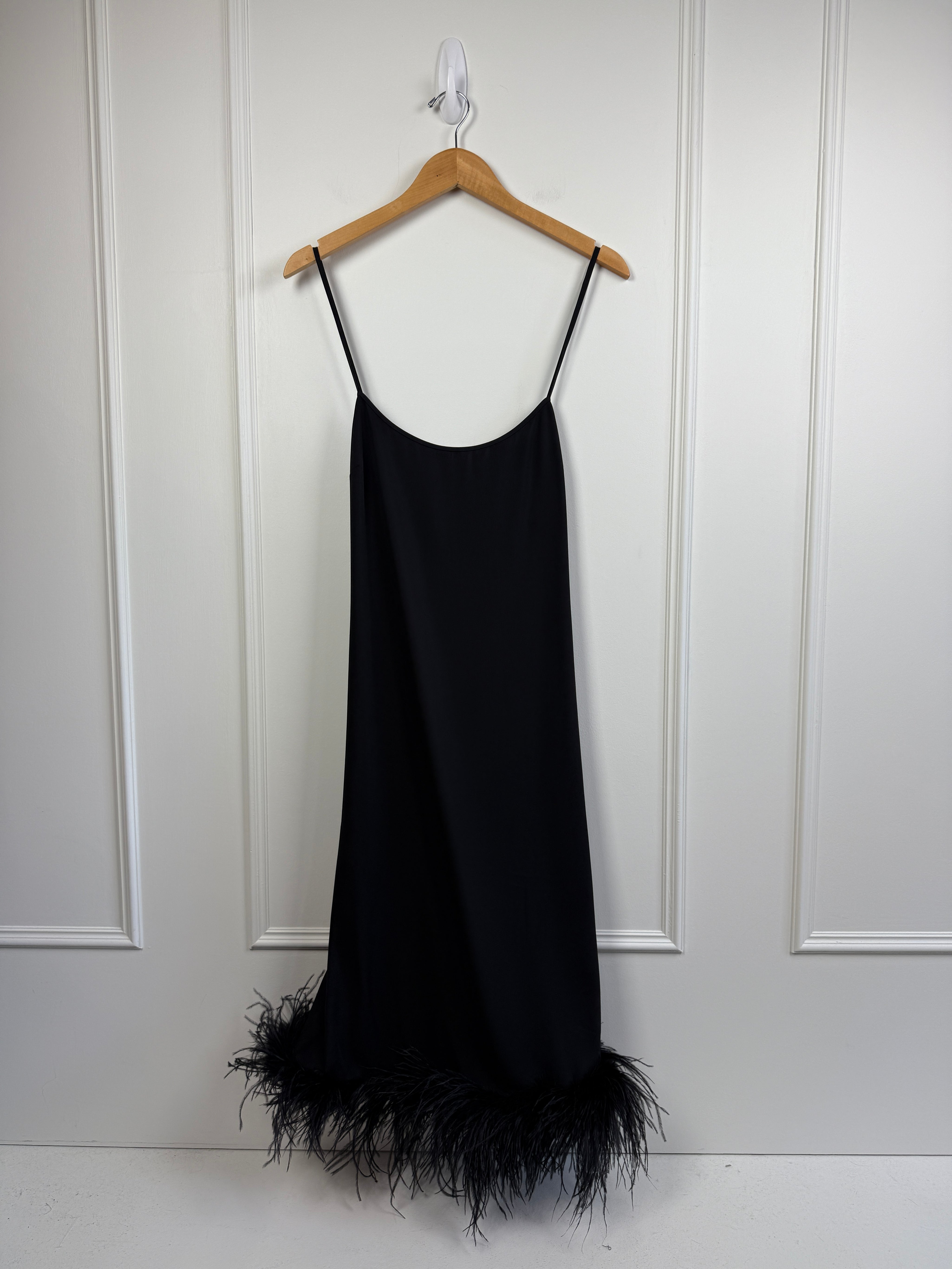 Amanda Uprichard Feather Hem Dress (XL) Amanda Uprichard Feather Hem Dress (XL)
