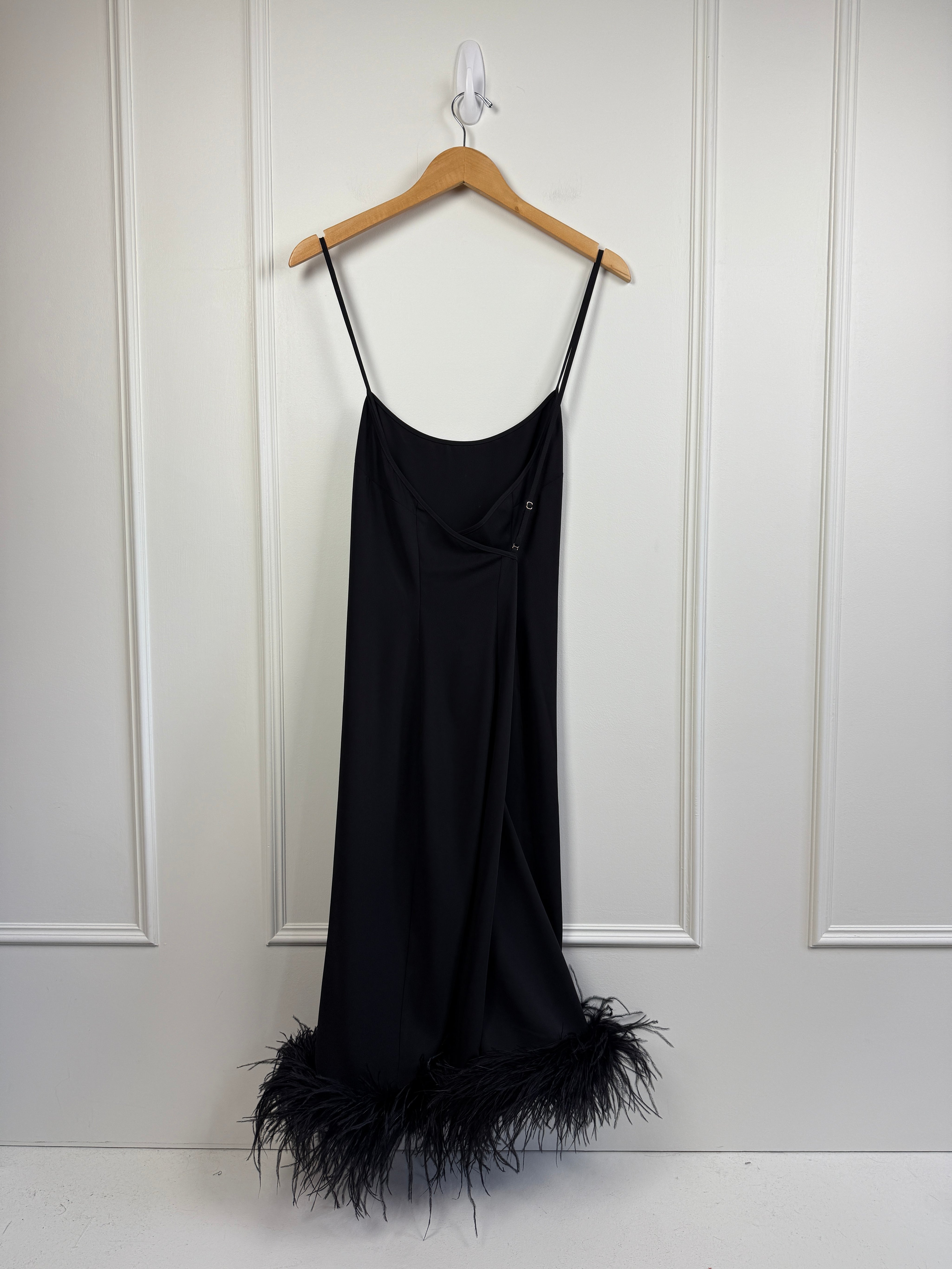 feather trim dress Amanda Uprichard Feather Hem Dress (XL)