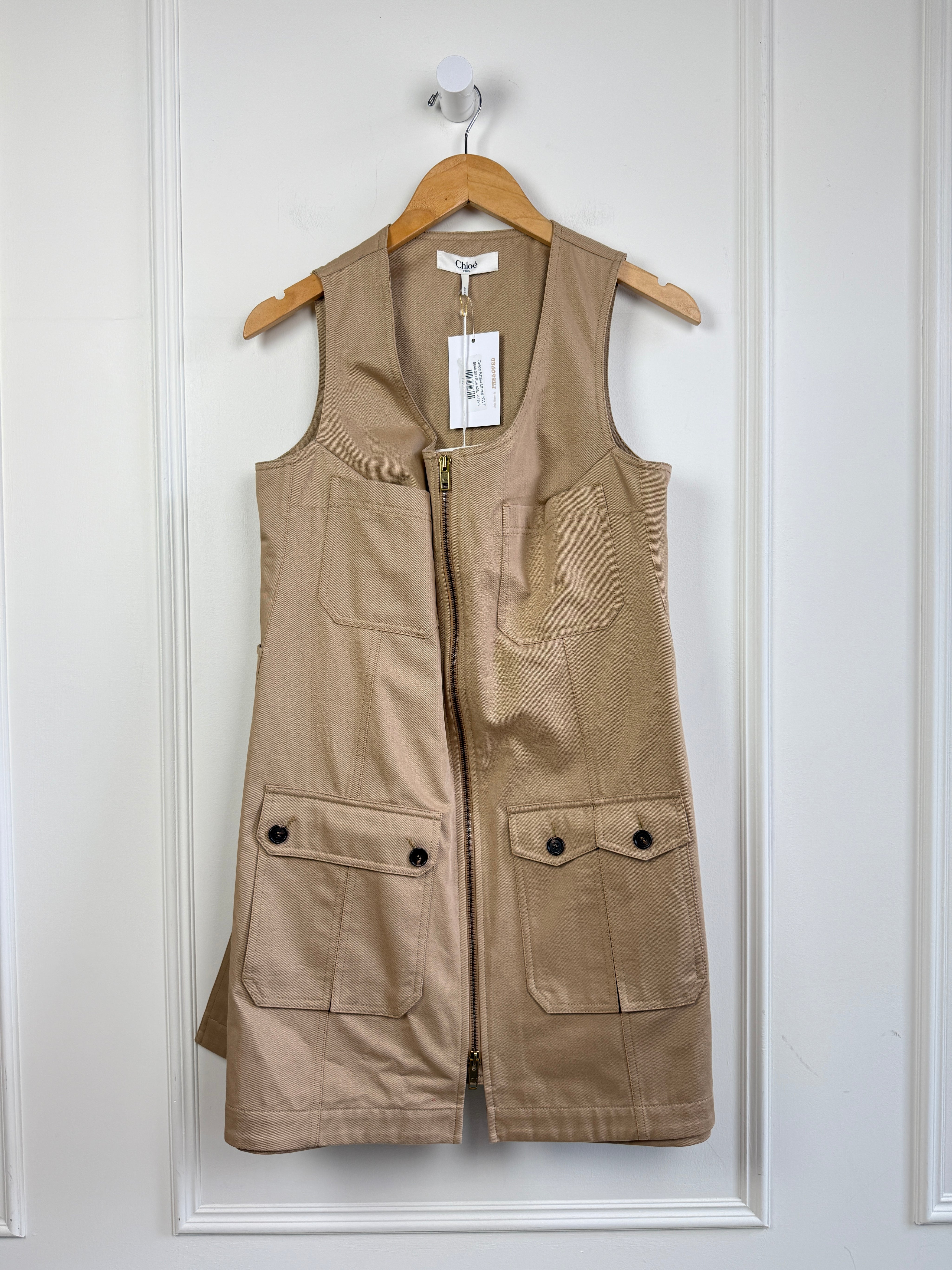 Chloe Khaki Dress (42/L)